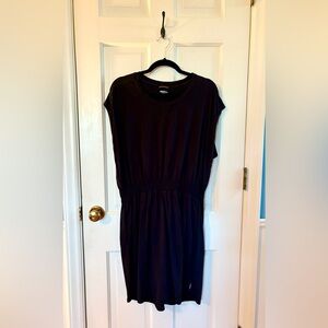 Merrell Black Sleeveless Bloused Elastic Waist Dress